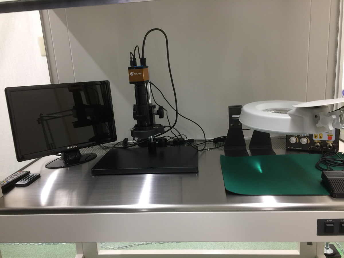 Cmos-Sensor＆Lens　検査・組付